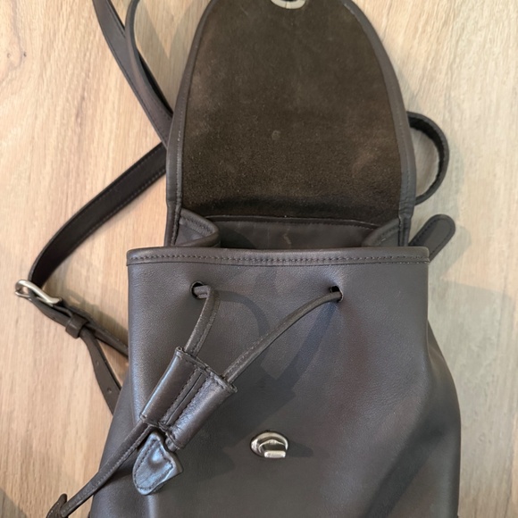 Vintage COACH 9960 Grey Daypack Leather Backpack Bag - Picture 10 of 12